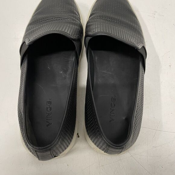 Vince Pierce 2 Women’s Black Perforated Leather Shoes Pointed Toe Sneakers 7 M - Picture 5 of 6